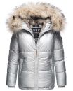Navahoo Tikunaa Damen Winterjacke mit Kunstfellkragen...