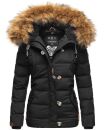 Navahoo Zoja Damen Winter Stepp Jacke Teddyfell Winterjacke B831 Schwarz-Gr.XS