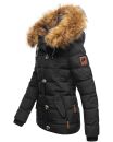 Navahoo Zoja Damen Winter Stepp Jacke Teddyfell Winterjacke B831 Schwarz-Gr.XS