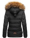 Navahoo Zoja Damen Winter Stepp Jacke Teddyfell Winterjacke B831 Schwarz-Gr.XS