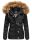 Navahoo Zoja Damen Winter Stepp Jacke Teddyfell Winterjacke B831 Schwarz-Gr.XS