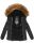 Navahoo Zoja Damen Winter Stepp Jacke Teddyfell Winterjacke B831 Schwarz-Gr.XS