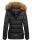 Navahoo Zoja Damen Winter Stepp Jacke Teddyfell Winterjacke B831 Schwarz-Gr.S