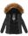 Navahoo Zoja Damen Winter Stepp Jacke Teddyfell Winterjacke B831 Schwarz-Gr.XL