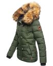 Navahoo Zoja Damen Winter Stepp Jacke Teddyfell Winterjacke B831 Olive-Gr.XS