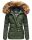 Navahoo Zoja Damen Winter Stepp Jacke Teddyfell Winterjacke B831 Olive-Gr.XS