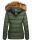 Navahoo Zoja Damen Winter Stepp Jacke Teddyfell Winterjacke B831 Olive-Gr.S