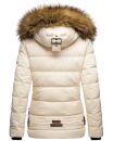Navahoo Zoja Damen Winter Stepp Jacke Teddyfell Winterjacke B831 Beige-Gr.L