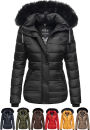 Navahoo Zuckerbiene Damen Steppjacke mit Kapuze und...