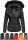 Navahoo Zuckerbiene Damen Steppjacke mit Kapuze und Kunstfellkragen B832