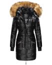 Navahoo Zuckerle Damen Steppjacke lang mit Fellkragen...