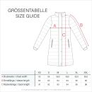 Navahoo Zuckerle Damen Steppjacke lang mit Fellkragen B833Navy-Gr.S
