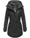 Navahoo Avrille Damen Wintejacke Parka gefüttert mit Kapuze B834 Schwarz-Gr.XL