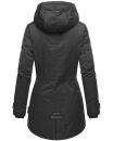 Navahoo Avrille Damen Wintejacke Parka gefüttert mit Kapuze B834 Schwarz-Gr.XL