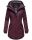 Navahoo Avrille Damen Wintejacke Parka gefüttert mit Kapuze B834 Weinrot-Gr.XL