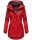 Navahoo Avrille Damen Wintejacke Parka gefüttert mit Kapuze B834 Rot-Gr.M