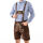 Alessandro Salvarini Herren Trachten Lederhose AS180 Dunkelbraun Gr. 46