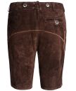 Alessandro Salvarini Herren Trachten Lederhose AS180 Dunkelbraun Gr. 54