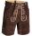 Alessandro Salvarini Herren Trachten Lederhose AS180 Dunkelbraun Gr. 54