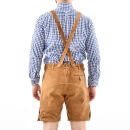 Alessandro Salvarini Herren Trachten Lederhose AS180 Hellbraun Gr. 60
