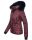 Navahoo Damen Winter Jacke warm gefüttert Teddyfell B361 Weinrot Größe XS - Gr. 34
