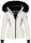 Navahoo Damen Winter Jacke warm gefüttert Teddyfell B361 Weiss Größe XXL - Gr. 44