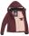 Marikoo Erdbeere Designer Damen Winter leicht gefüttert mit Kapuze B659 Weinrot Größe XS - Gr. 34