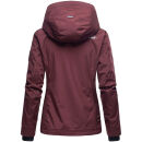 Marikoo Erdbeere Designer Damen Winter leicht gefüttert mit Kapuze B659 Weinrot Größe XL - Gr. 42