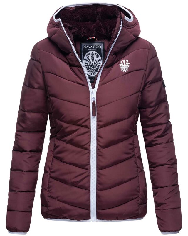 Navahoo Elva leichte Damen Stepp Jacke B675 Weinrot Größe XS - Gr. 34