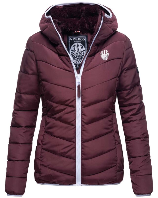 Navahoo Elva leichte Damen Stepp Jacke B675 Weinrot Größe XXL - Gr. 44