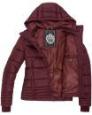 Marikoo Sole Designer Damen Winter Jacke Steppjacke B668 Weinrot Größe XS - Gr. 34