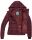 Marikoo Sole Designer Damen Winter Jacke Steppjacke B668 Weinrot Größe L - Gr. 40
