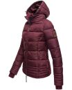 Marikoo Sole Designer Damen Winter Jacke Steppjacke B668 Weinrot Größe XXL - Gr. 44