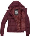 Marikoo Sole Designer Damen Winter Jacke Steppjacke B668 Weinrot Größe XXL - Gr. 44