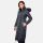Navahoo Umay warme Damen Winter Jacke lang gesteppt mit Teddyfell B670 Navy Größe XS - Gr. 34