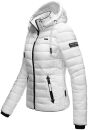 Navahoo Lulana Damen Steppjacke Übergangsjacke B650 Weiss Größe S - Gr. 36