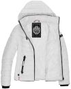 Navahoo Lulana Damen Steppjacke Übergangsjacke B650 Weiss Größe L - Gr. 40