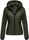 Navahoo Lulana Damen Steppjacke Übergangsjacke B650 Olive Größe XS - Gr. 34