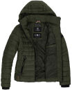 Navahoo Lulana Damen Steppjacke Übergangsjacke B650 Olive Größe XS - Gr. 34