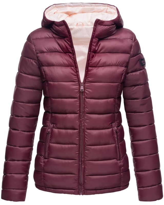 Marikoo Lucy Damen Steppjacke Übergangsjacke B651 Weinrot Größe L - Gr. 40