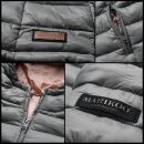 Marikoo Lucy Damen Steppjacke Übergangsjacke B651 Weinrot Größe L - Gr. 40
