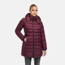 Marikoo Abendsternchen Damen Winter Jacke gesteppt B603 Weinrot-Größe M - Gr. 38