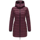 Marikoo Abendsternchen Damen Winter Jacke gesteppt B603 Weinrot-Größe M - Gr. 38
