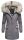 Navahoo Cristal Damen Winterjacke Parka mit Kunstfell B669 Grau Gr.XS