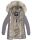 Navahoo Cristal Damen Winterjacke Parka mit Kunstfell B669 Grau Gr.XS