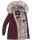 Navahoo Cristal Damen Winterjacke Parka mit Kunstfell B669 Weinrot Gr.S