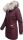 Navahoo Cristal Damen Winterjacke Parka mit Kunstfell B669 Weinrot Gr.L