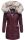 Navahoo Cristal Damen Winterjacke Parka mit Kunstfell B669 Weinrot Gr.XL