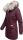 Navahoo Cristal Damen Winterjacke Parka mit Kunstfell B669 Weinrot Gr.XL