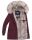 Navahoo Cristal Damen Winterjacke Parka mit Kunstfell B669 Weinrot Gr.XL